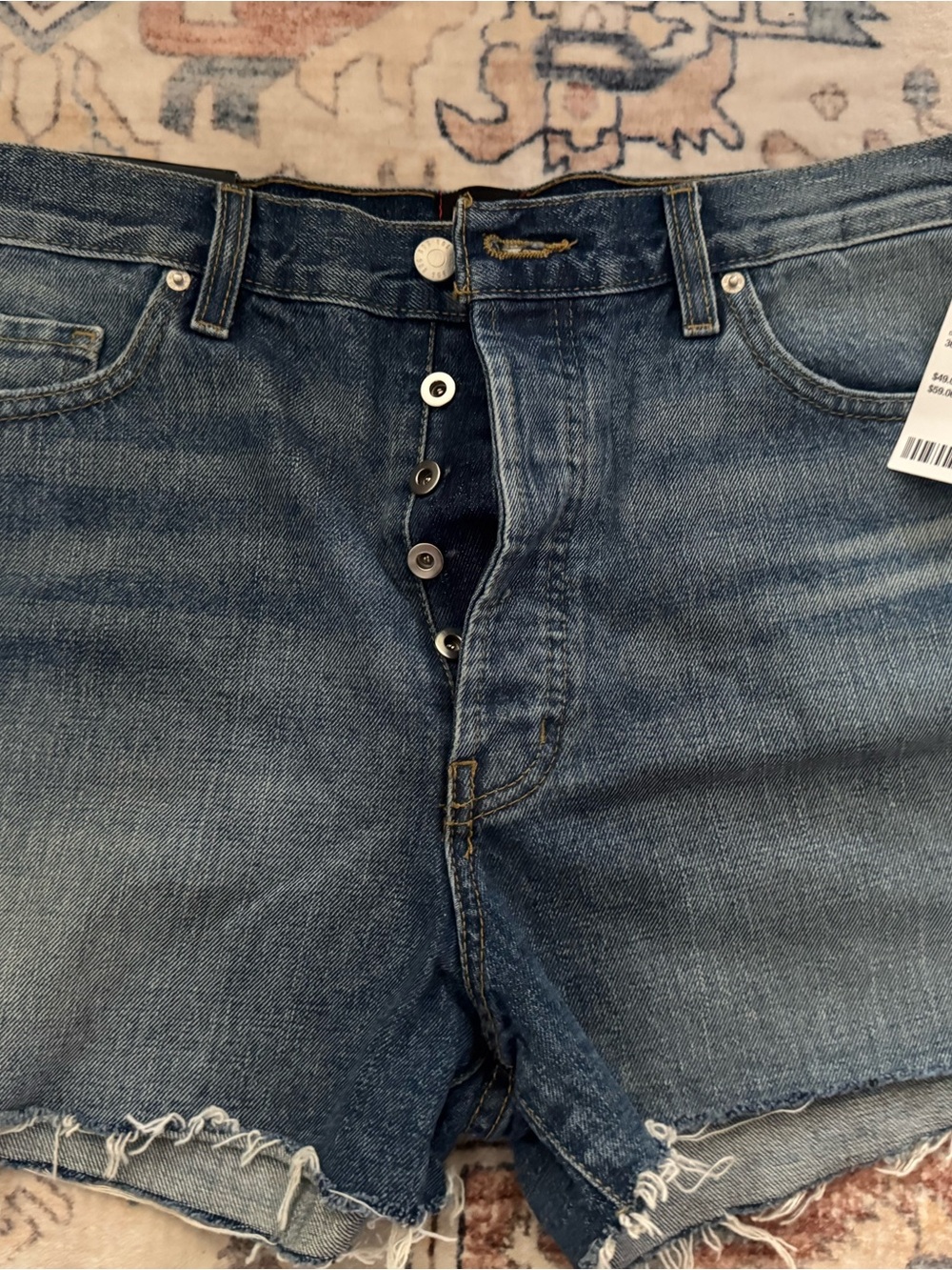 Urban Outfitters BDG Blue Denim Button-Fly Jean Shorts